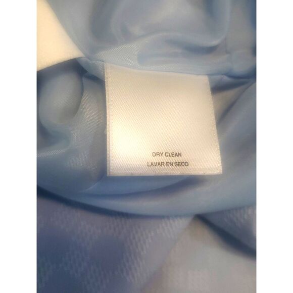 Black Label by Evan Picone Blue Sleeveless Empire Waist Sheath Dress Size 14 - Picture 6 of 8